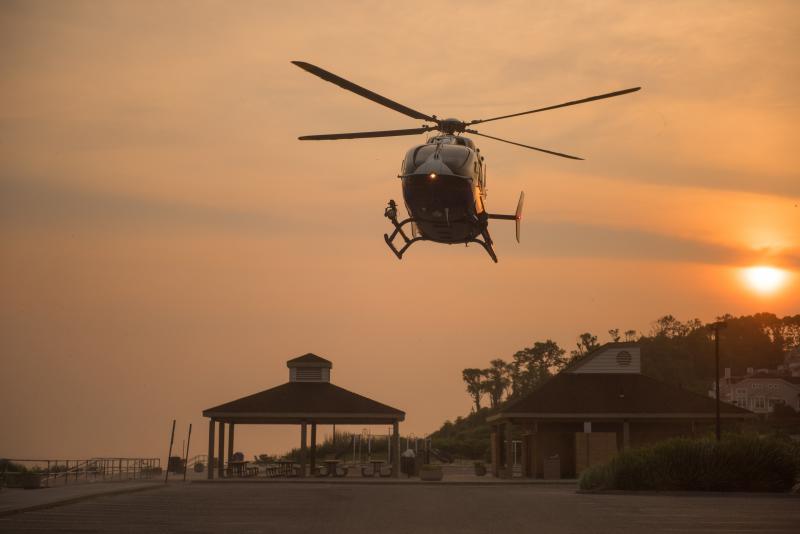 Early morning medevac in Jamesport